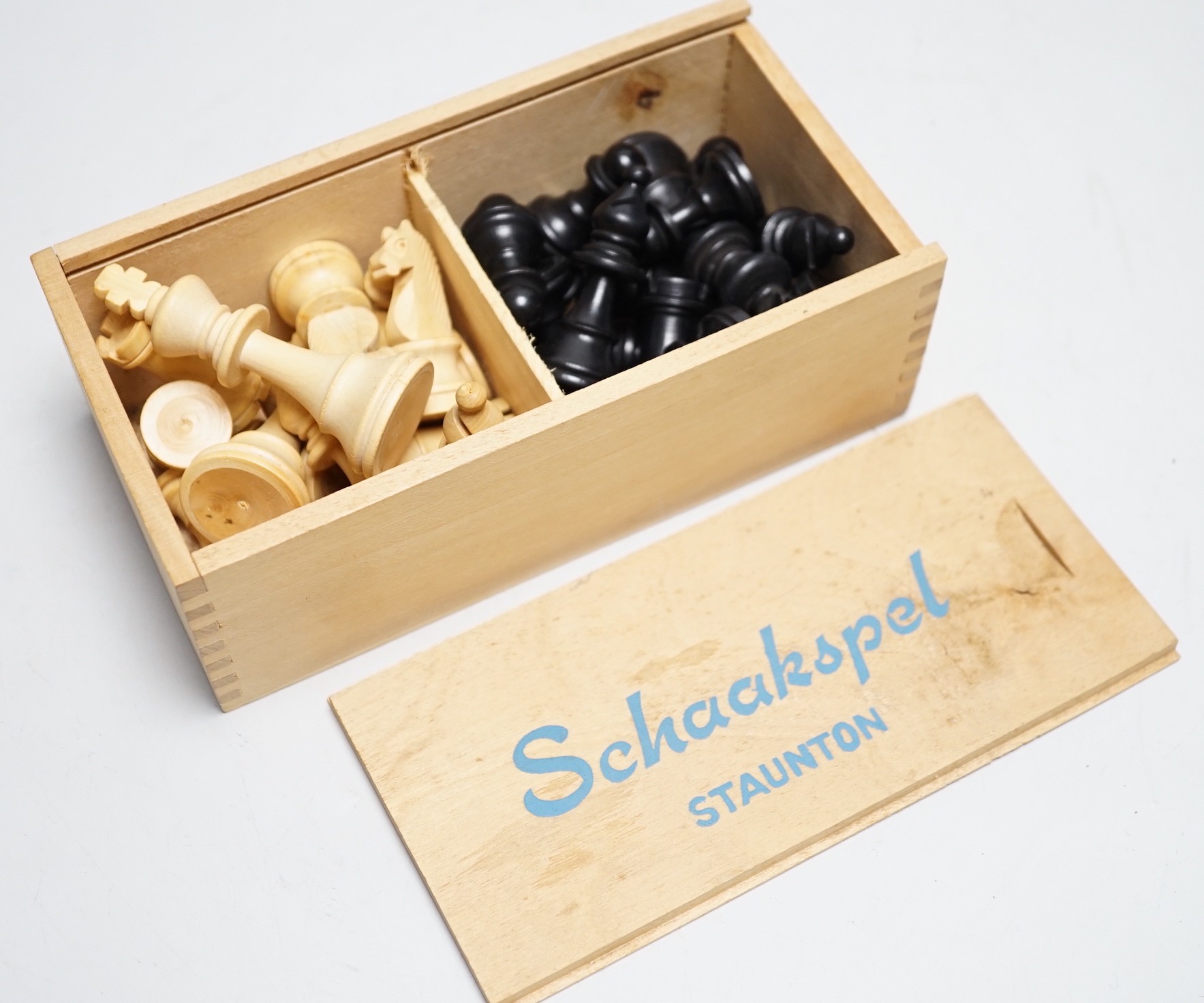 A Staunton chess set